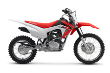 New 2017 HONDA CRF125F RED Everyone knows that Honda makes awesome dirt bikes. Our CRF motocrossers have won countless championships, and our off-road machines conquer Baja and the Grand National Cross Country races. But here’s the best news yet—that Honda quality and engineering trickles down to our smaller bikes too, and the CRF125F is a perfect example.